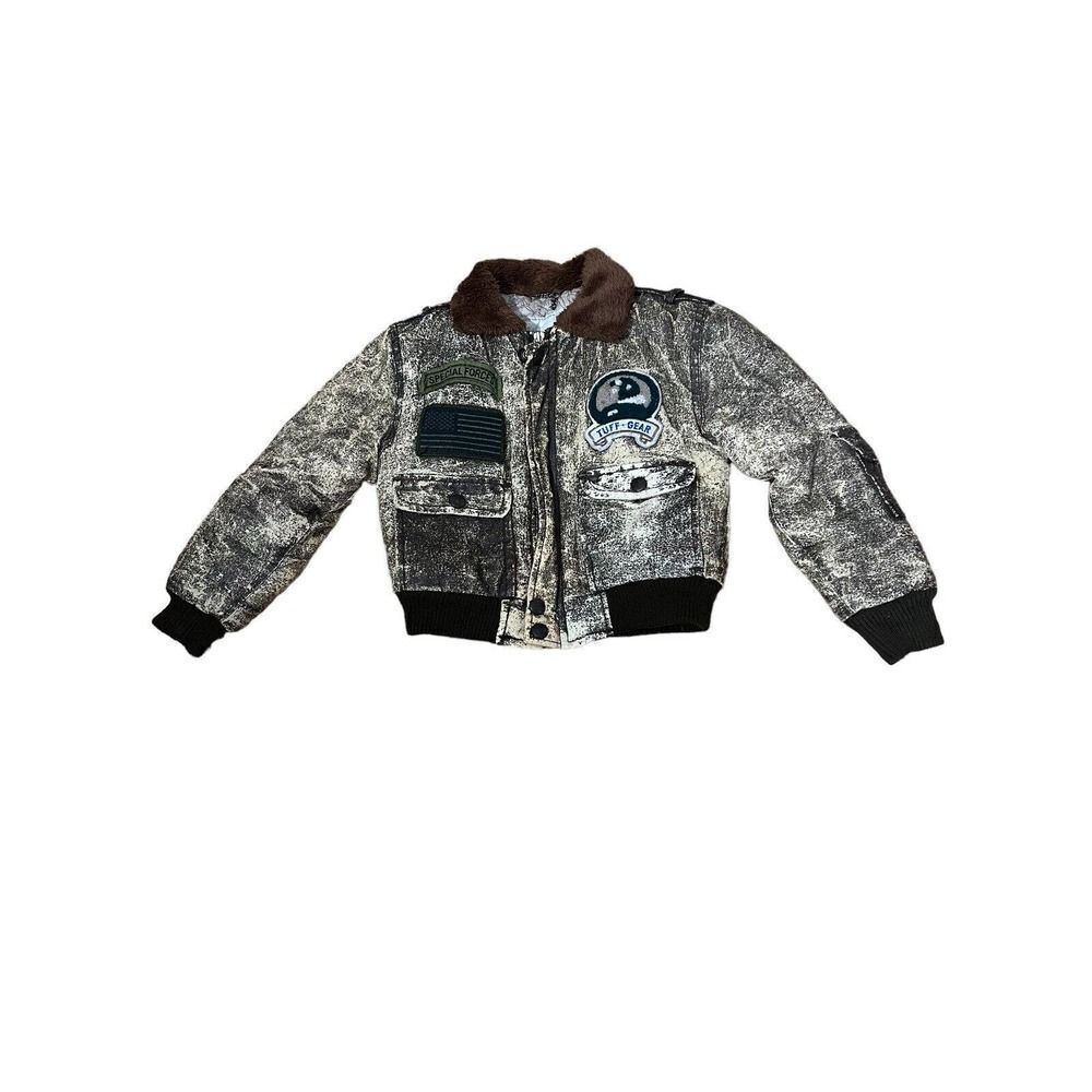 Tuff Gear Top Gun Boys Fighter Jacket Size 6